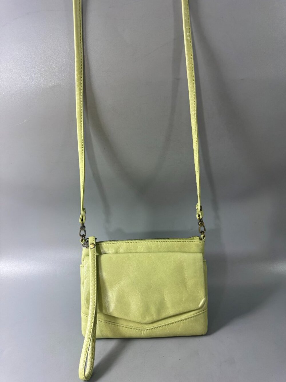Hobo International Smooth Leather Reversible Wristlet/Shoulder Bag
